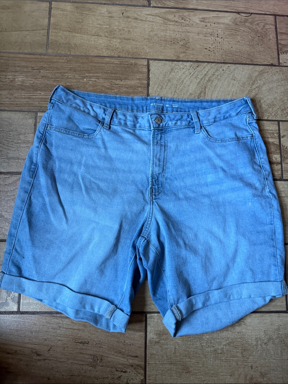 Old Navy Light Blue Denim Cuffed Women's Shorts